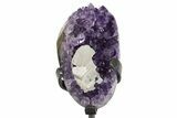 Sparkling Amethyst Geode With Metal Stand - Uruguay #342696-1